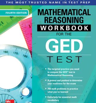 McGraw-Hill Education Mathematical Reasoning Workbook for the GED Test, Fourth Edition For Sale