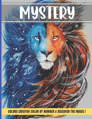 Mystery colors creative color by number & discover magic: Large Print Stress Relieving Patterns Color by Number Adult Coloring Book Mystery Color Online now