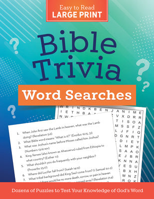 Bible Trivia Word Searches Large Print: Dozens of Puzzles to Test Your Knowledge of God s Word Online Hot Sale