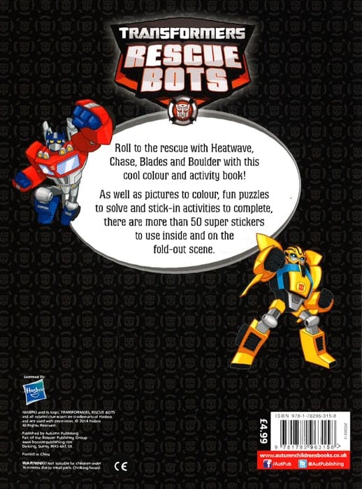 Transformers Rescue Bots: Roll and Rescue Activity Book Sale