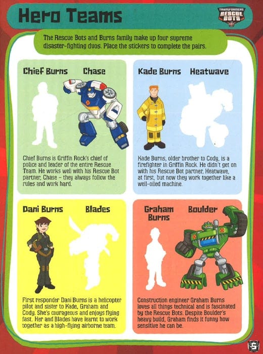 Transformers Rescue Bots: Roll and Rescue Activity Book Sale