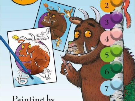 The Gruffalo Painting By Numbers Set With Paints & Paintbrush Childrens Painting Set Supply