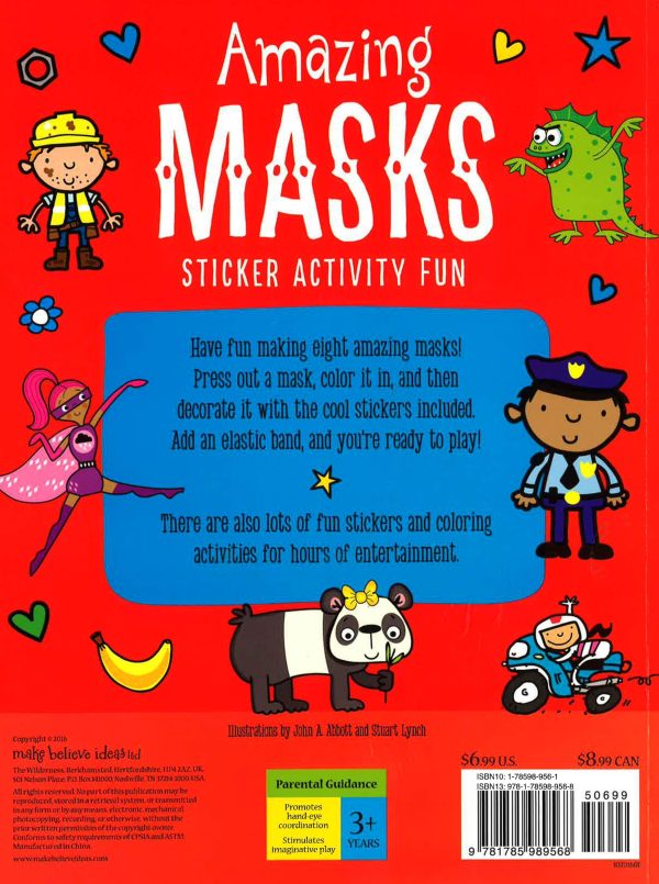 Amazing Masks Sticker Activity Fun Online Hot Sale